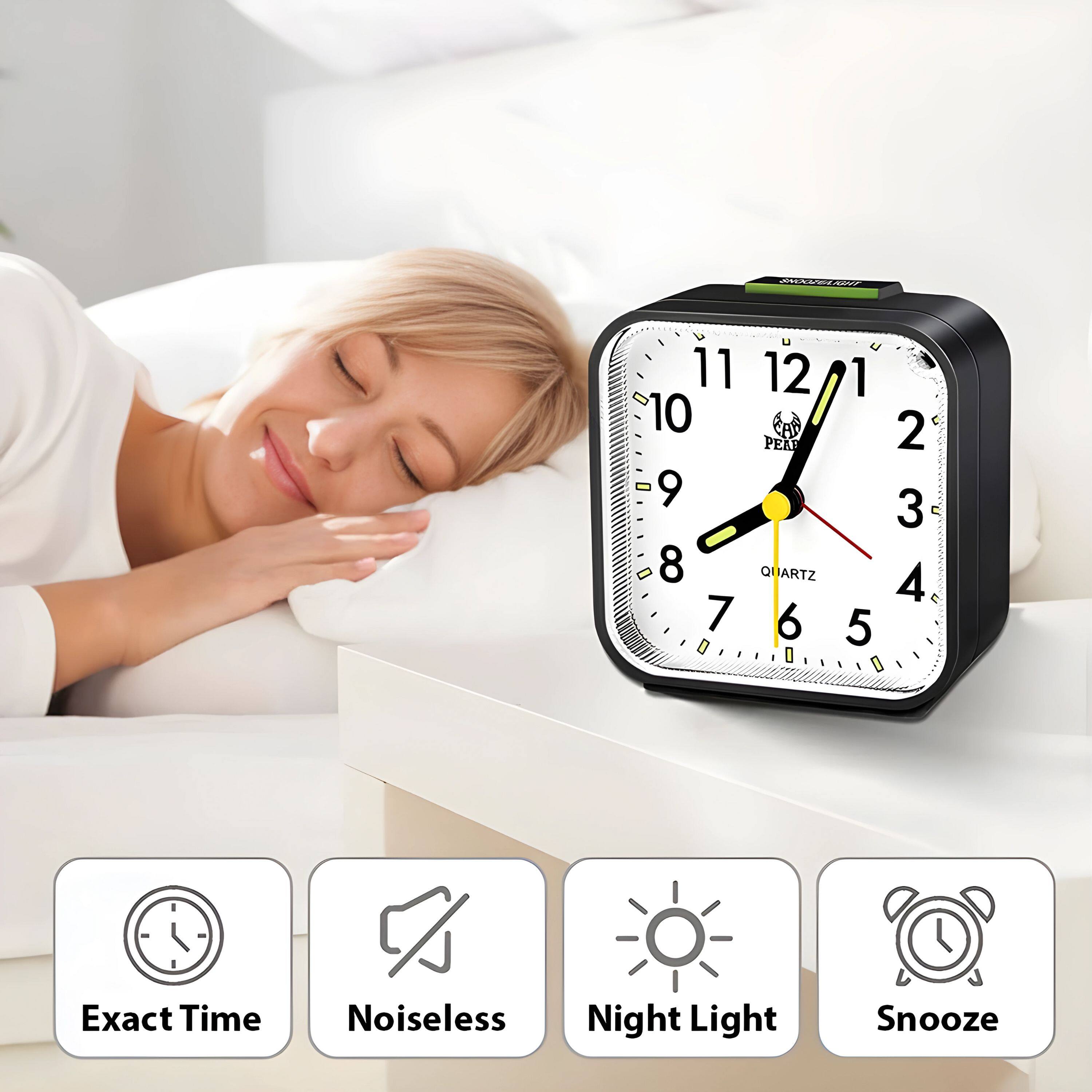 E 11 12 10 PERF 9 8 Q QUARTZ 7 6 0 1 5 2 3 4

Exact Time  
Noiseless  
Night Light  
Snooze