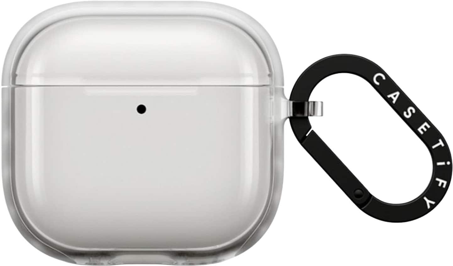Angle. CASETiFY - CASETiFY Impact Airpods Case for Airpods 4 Frost - Frost.