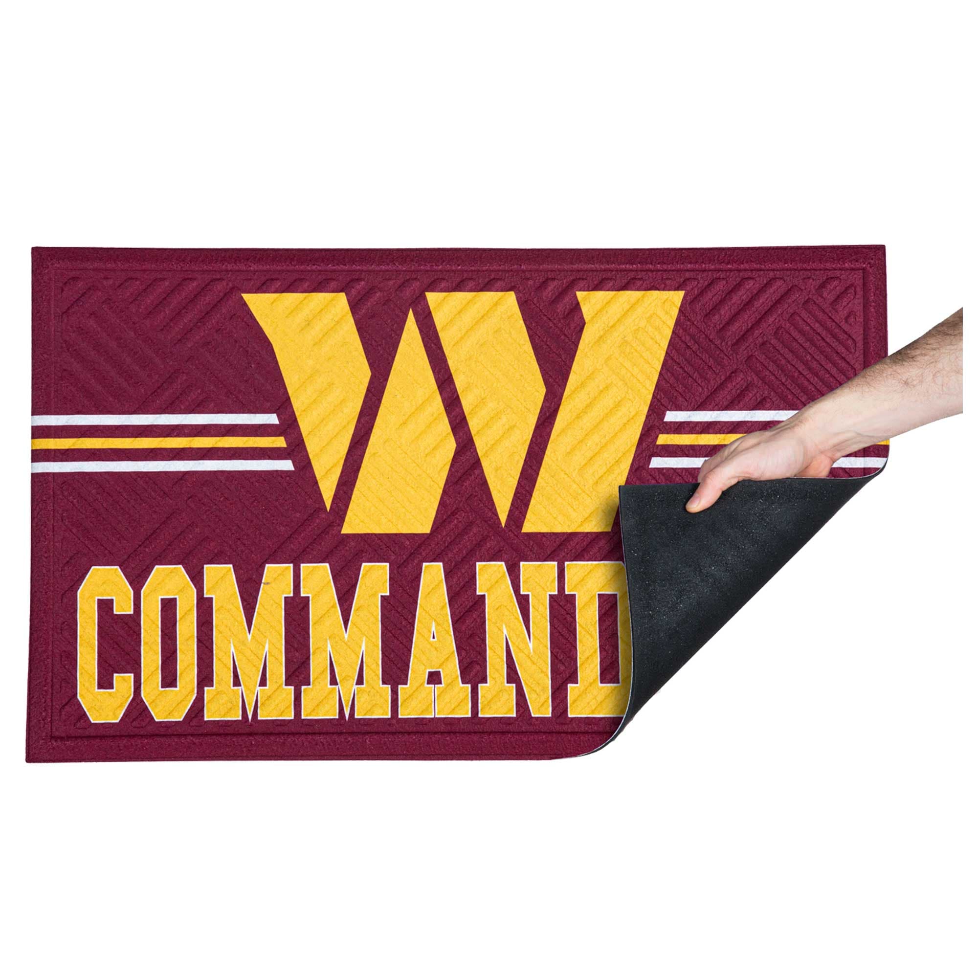 Alt View 1. Evergreen Enterprises - Washington Commanders Embossed Door Mat - Multicolor.