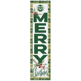 Jardine - Colorado State Rams 12'' x 48'' Outdoor Christmas Leaner - White