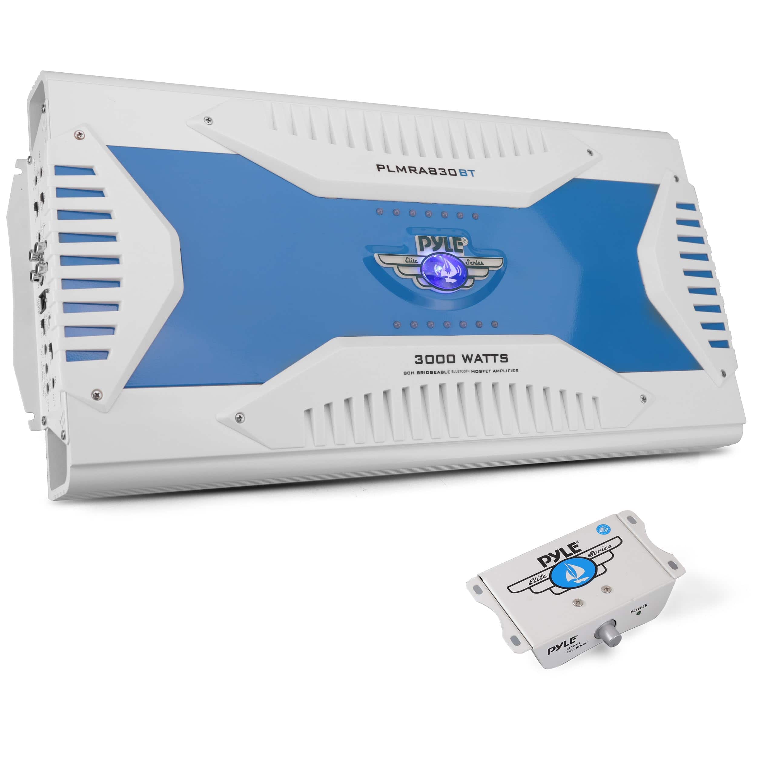 Pyle - 3000W Hydra Marine 8-Channel Bluetooth - White