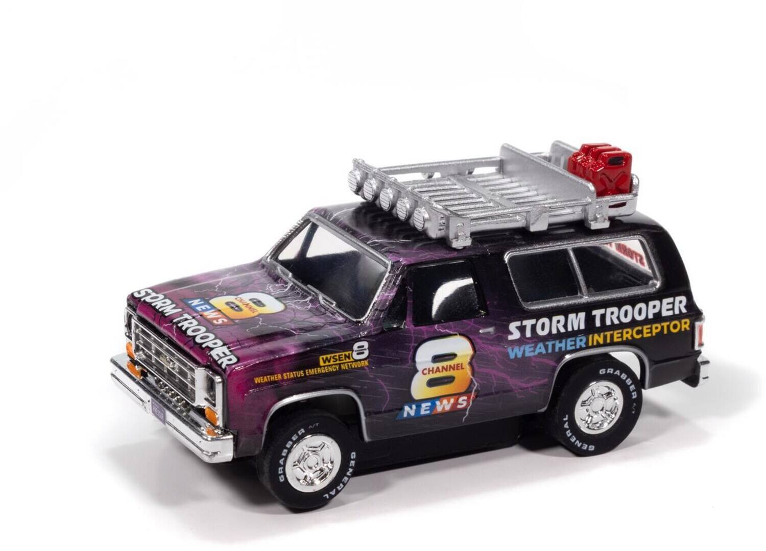 STORM TROOPER  
STORM INTERCEPTOR  
WSEN 8  
WEATHER STATUS EMERGENCY NETWORK  
CHANNEL 8  
NEWS  
GRABBER  
GENERAL