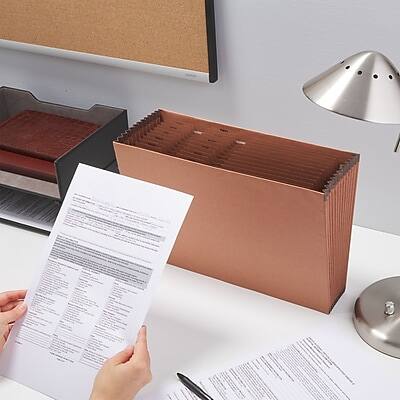 Alt View 4. Staples - Heavy Duty Reinforced Accordion File, Monthly Index, 12-Pocket, Legal Size, Brown - Brown.