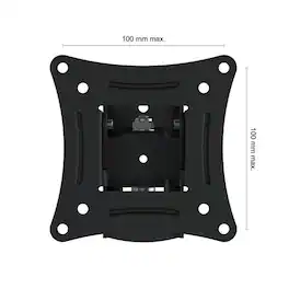 AVF - Steel Tilt and Turn Monitor Wall Mount for 13" to 27" Screens - Black