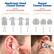 Mushroom Head Closed Domes
ideal for BTE HEARING AMPLIFIERS
EXTRA LARGE LARGE MEDIUM SMALL
Round Closed Domes
ideal for ITC HEARING AMPLIFIERS
LARGE MEDIUM SMALL