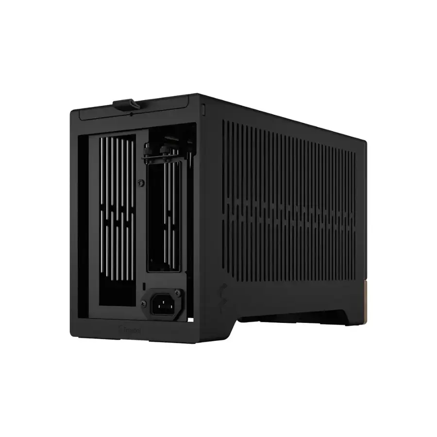 Alt View 16. Fractal Design - Terra Graphite with PCIe 4.0 Riser Mini-ITX Small Form Factor PC Case - Black.