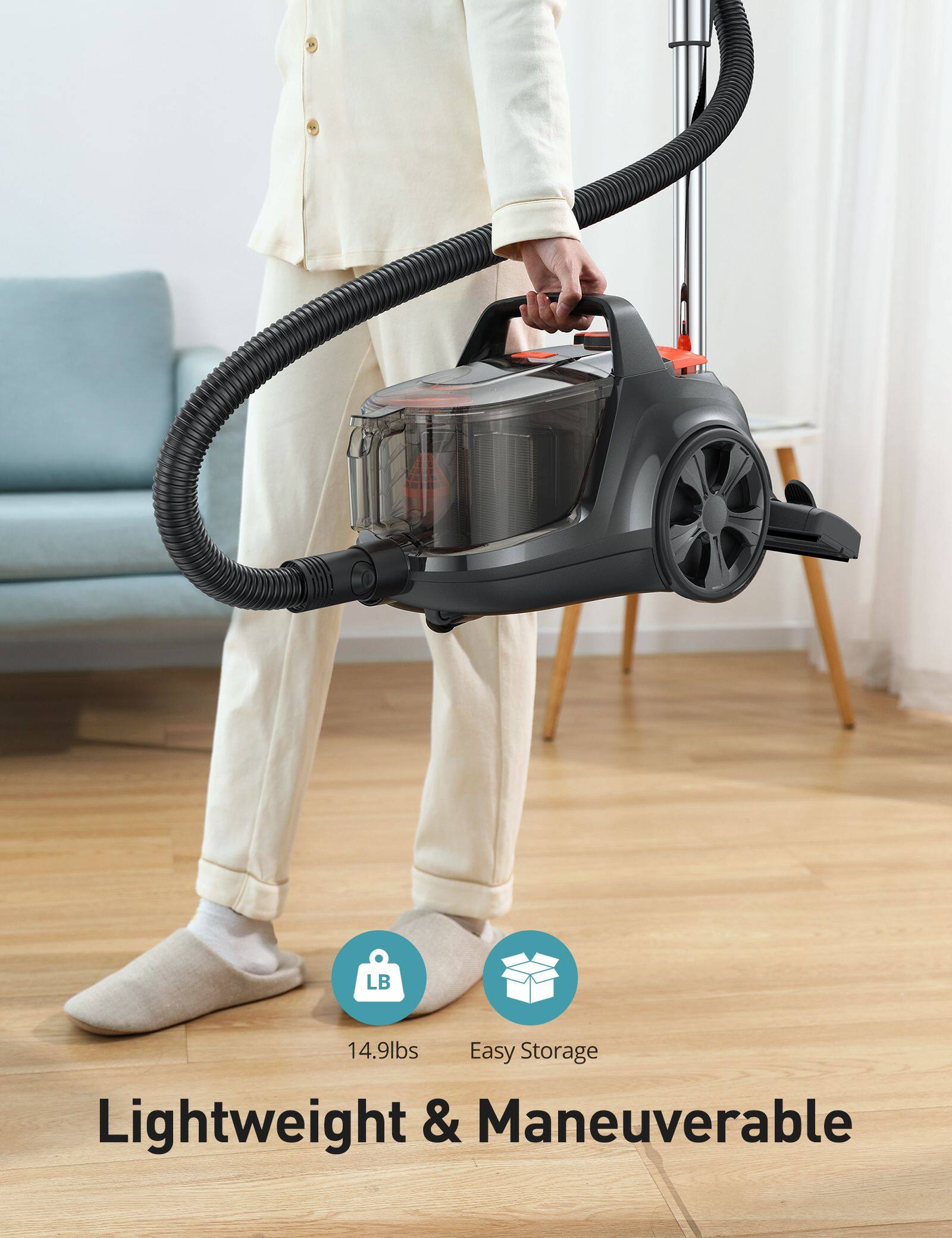 LB 14.9lbs Easy Storage Lightweight & Maneuverable