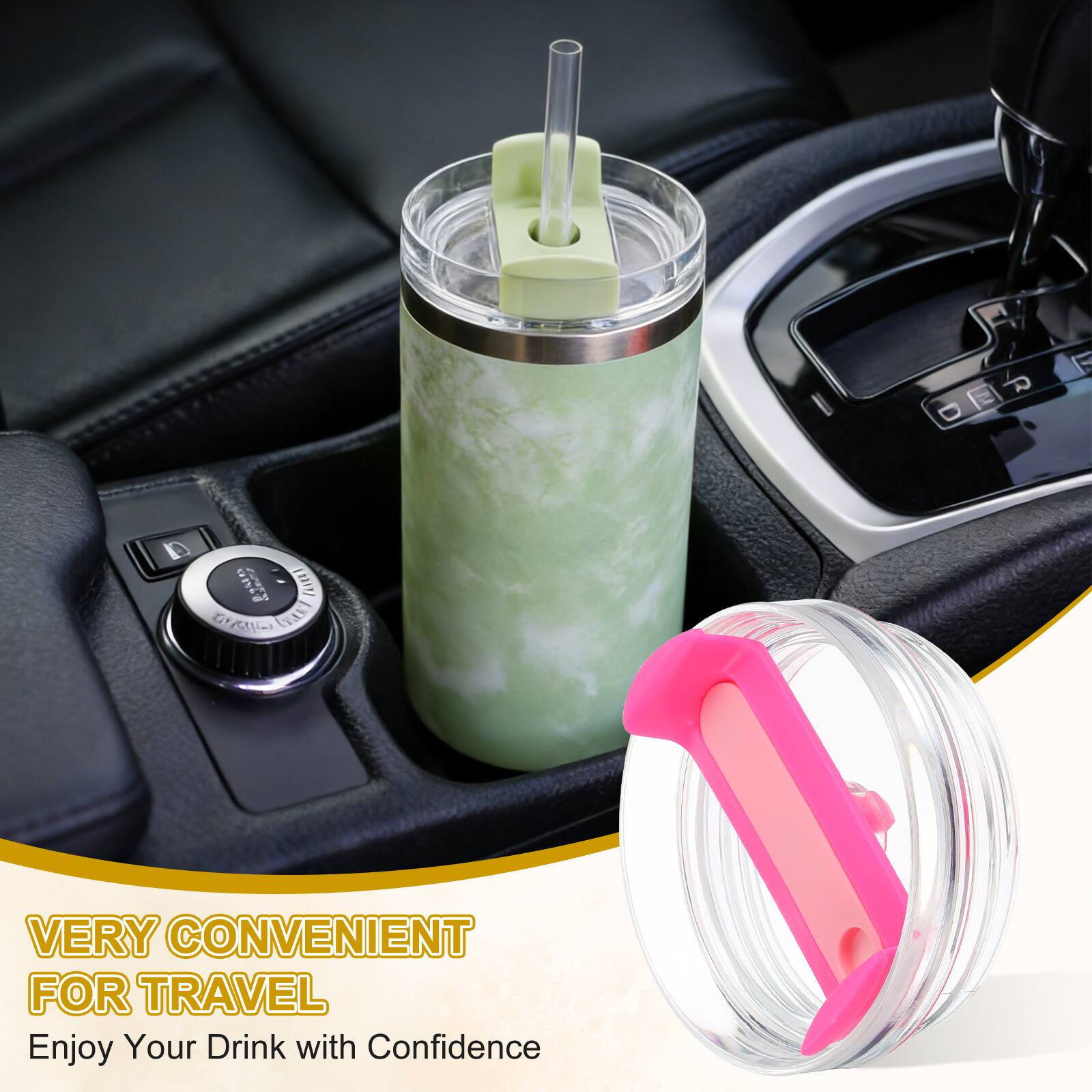 Unique Bargains 2pcs 40oz Travel Tumbler Lid Replacement for Stanley ...