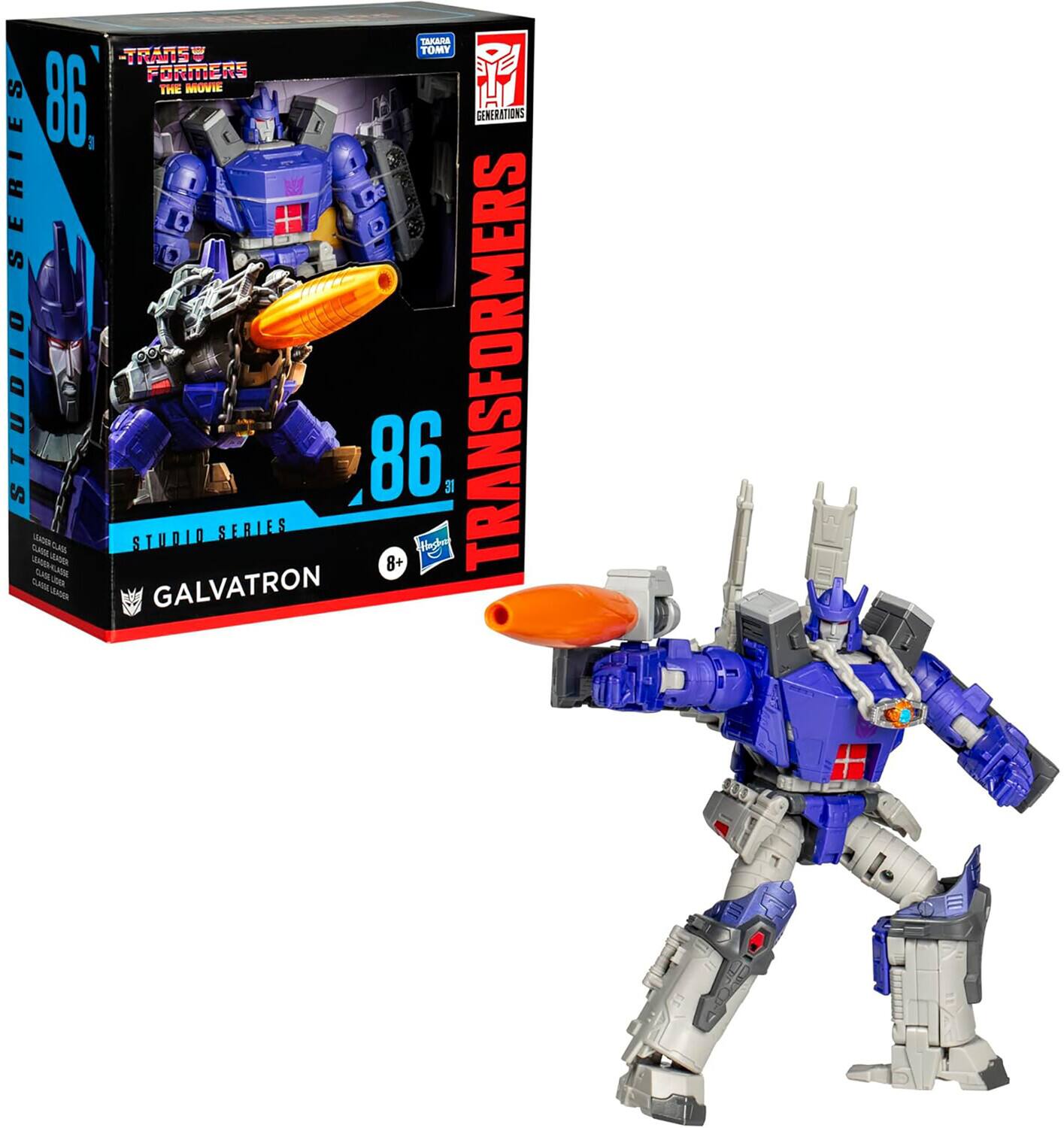 Transformers  
The Movie  
86  
Studio Series  
Generations  
Transformers  
Studio Series  
86  
GALVATRON  
8+