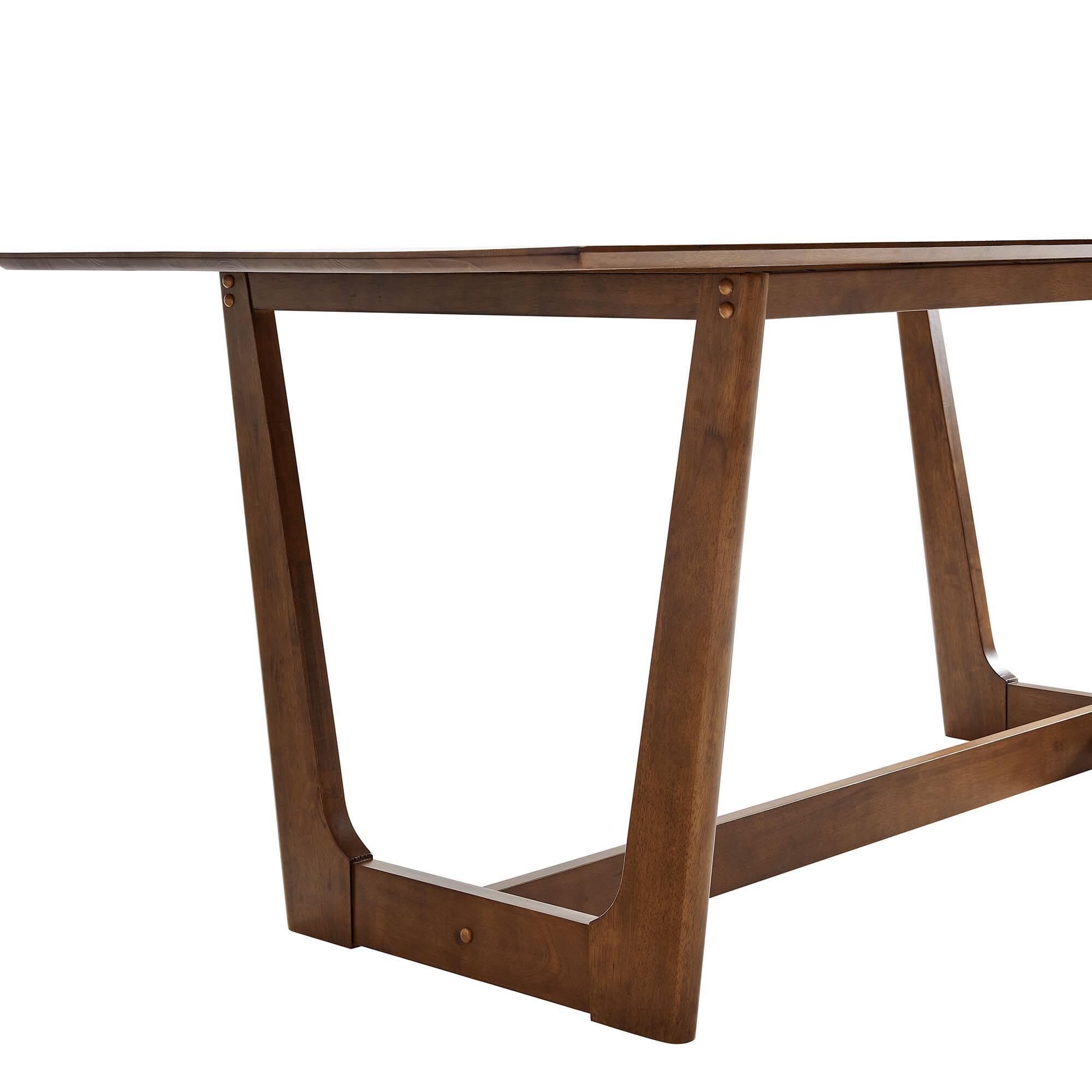 Alt View 5. Modway - Solara 71" Rectangle Wood Dining Table by Modway - Walnut.