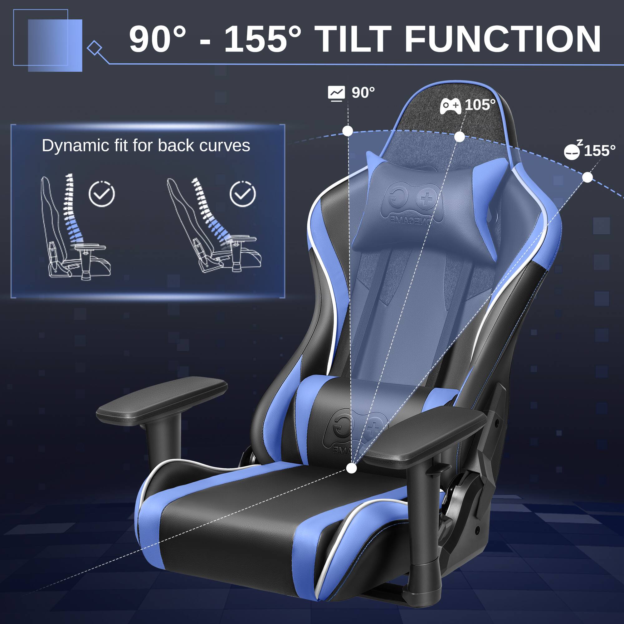 90° - 155° TILT FUNCTION

Dynamic fit for back curves

90°
+ 105°
Z 155°