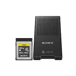 Sony - 240GB CFexpress Type B TOUGH Memory Card Bundle with MRW-G1 CFexpress Type B/XQD Memory Card Reader