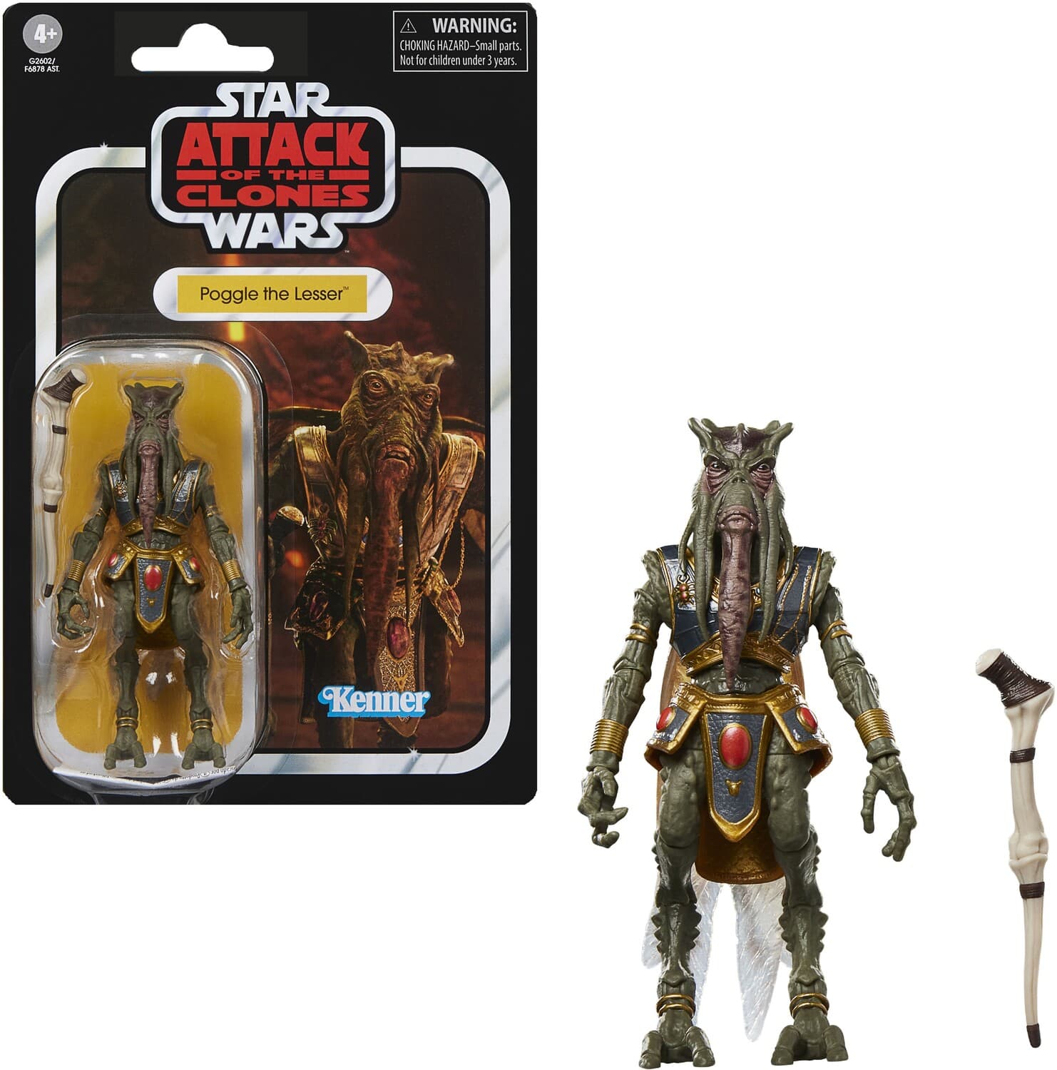 Hasbro - Star Wars: Attack of the Clones - Vintage Collection - Poggle the Lesser Action Figure - COLLECTIBLES - Multicolor