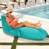 Front. Jaxx - Jaxx Prado Outdoor Chaise Lounge, Light Blue - Lagoon Blue.