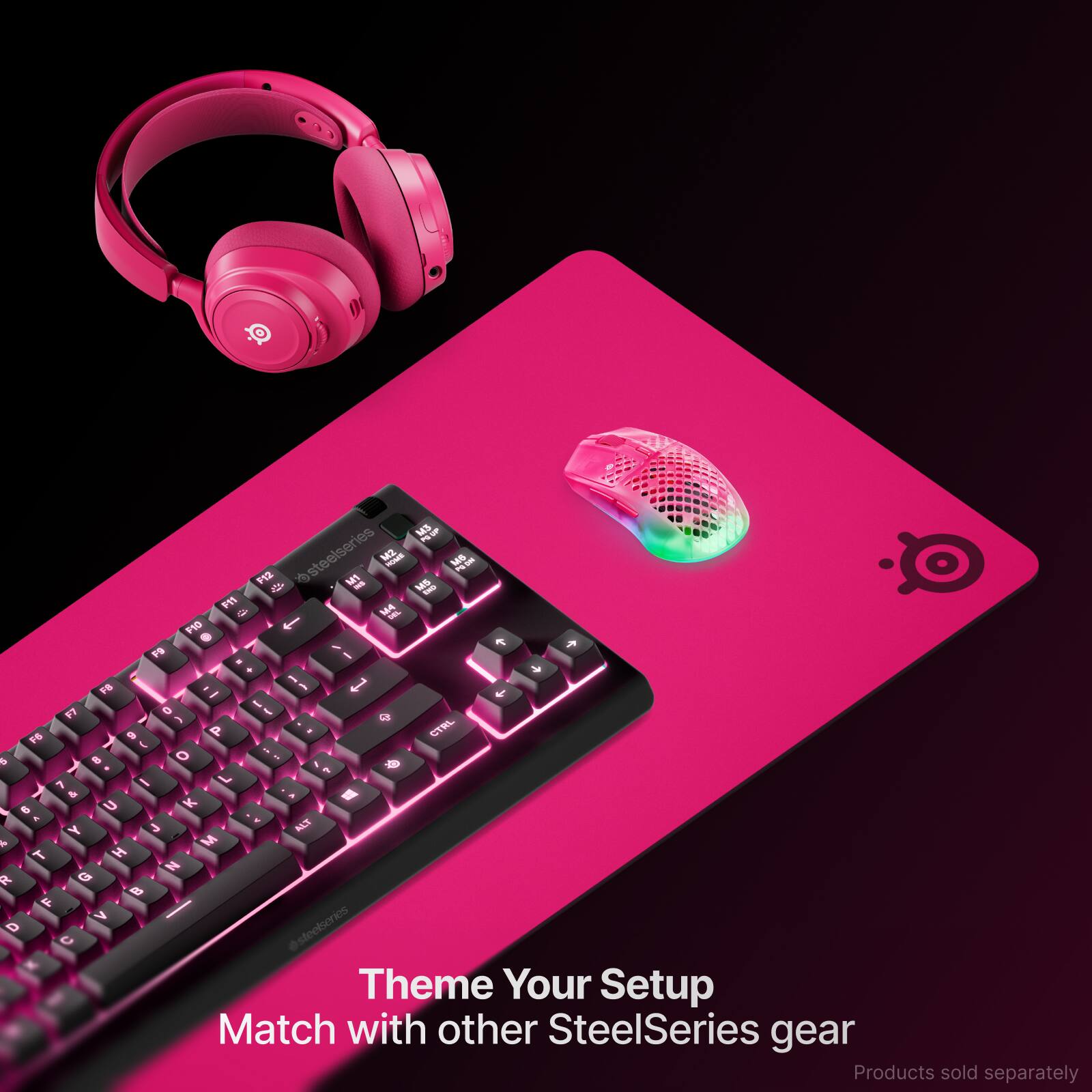 a MS P esteelseries MC2 - MS T P 9T2 MI - NS - - PM MA  - - OPF - 2 1 & 19 - - . + - FS I -  4 I F7 0 u - C 1 - P a CTRL - I  e o - -  F 7 - L a a - - 6 U K . a Y - NCT  M T H N R G a B F V D 0 steelseries Theme Your Setup Match with other SteelSeries gear Products sold separately
