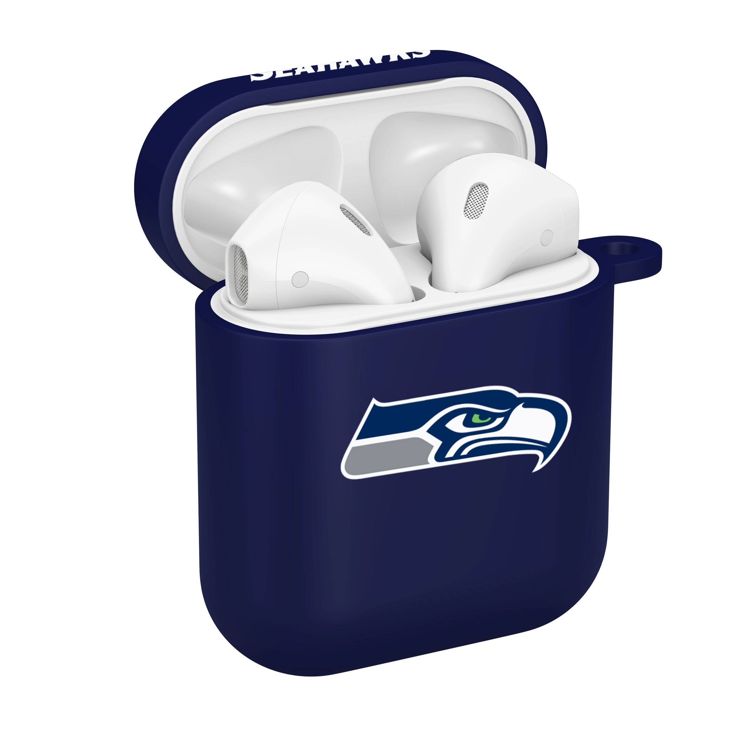 Alt View 1. Artinian - Navy Seattle Seahawks AirPods Case Cover - Navy.