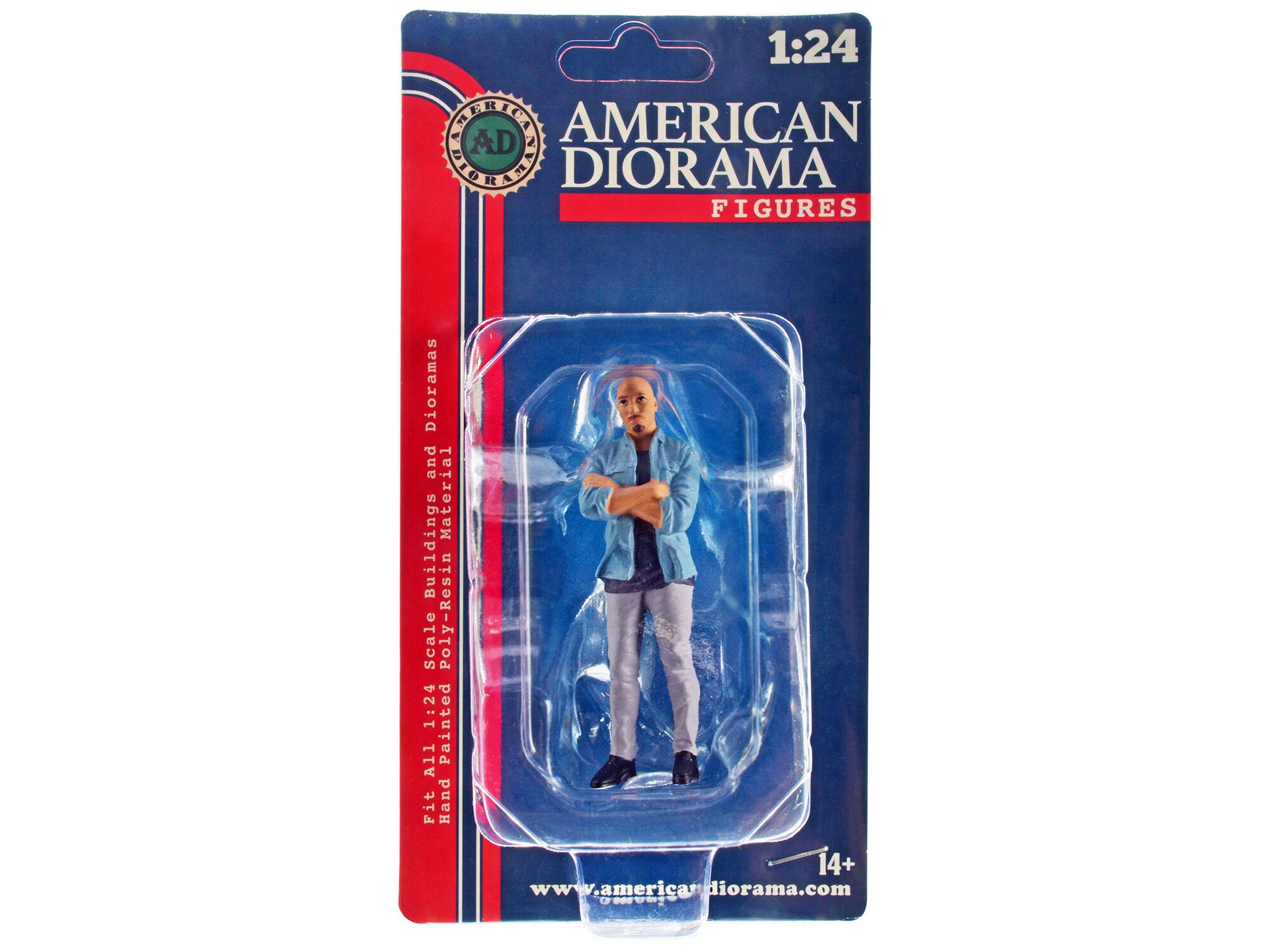 "Car Meet 3" Figurine 6 for 1/24 Scale Models by American Diorama - Multi