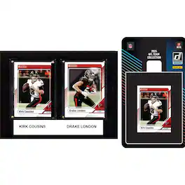 C&I Collectibles - Atlanta Falcons 6" x 8" Player Plaque & 2024 Team Trading Card Set - Multicolor