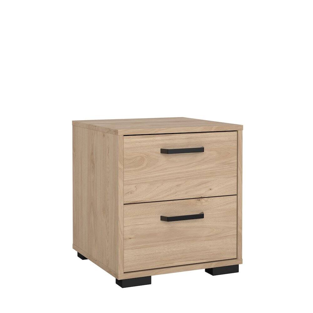 Back. Tvilum - Sofia 2 Drawer Nightstand, Jackson Hickory - Brown.