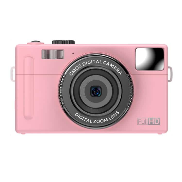 Cluzine - 24MP HD CCD Digital Camera 1080P Video Recording Compact Point and Shoot Camera for Students Daily Photography