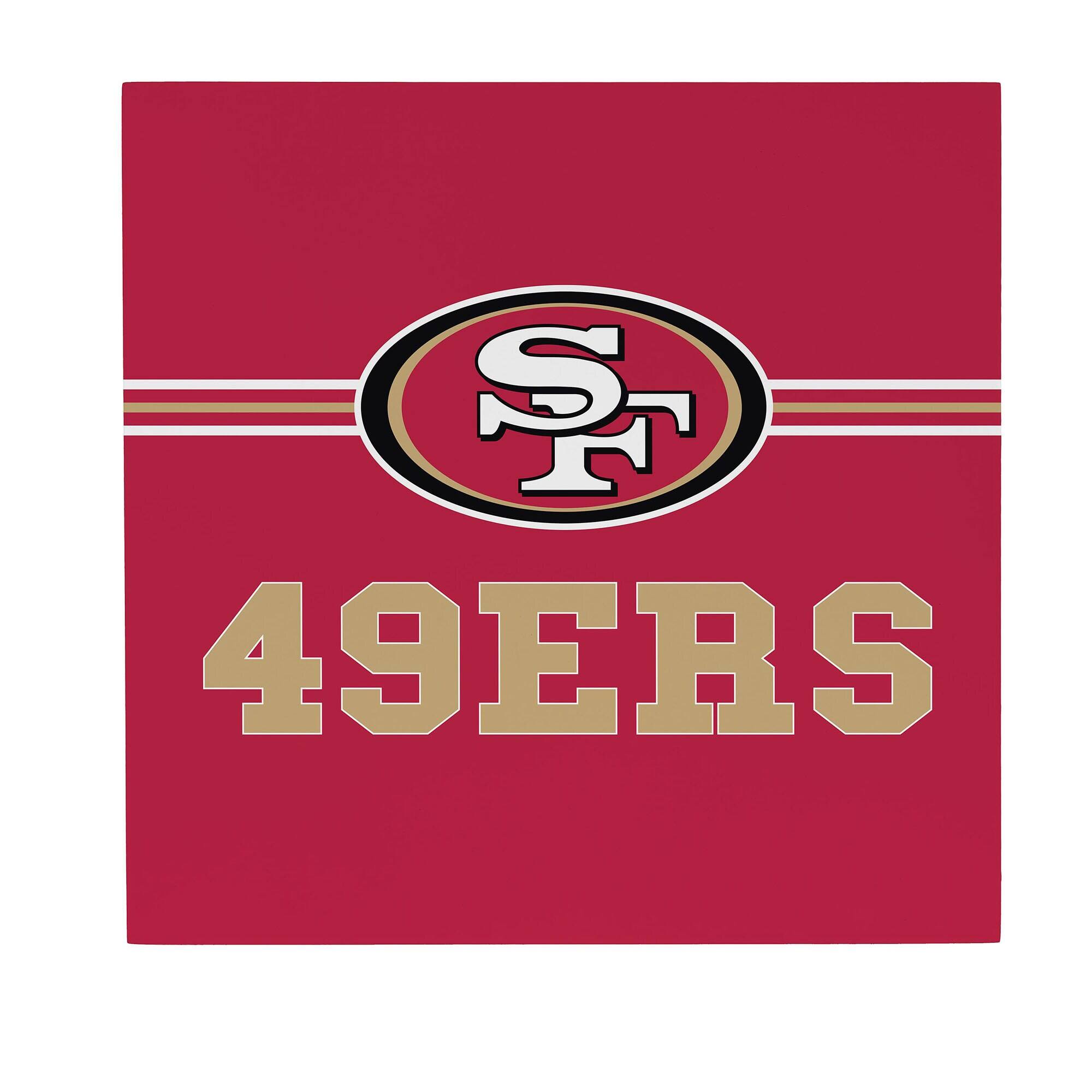 San Francisco 49ers 12" x 12" Wood Wall Sign