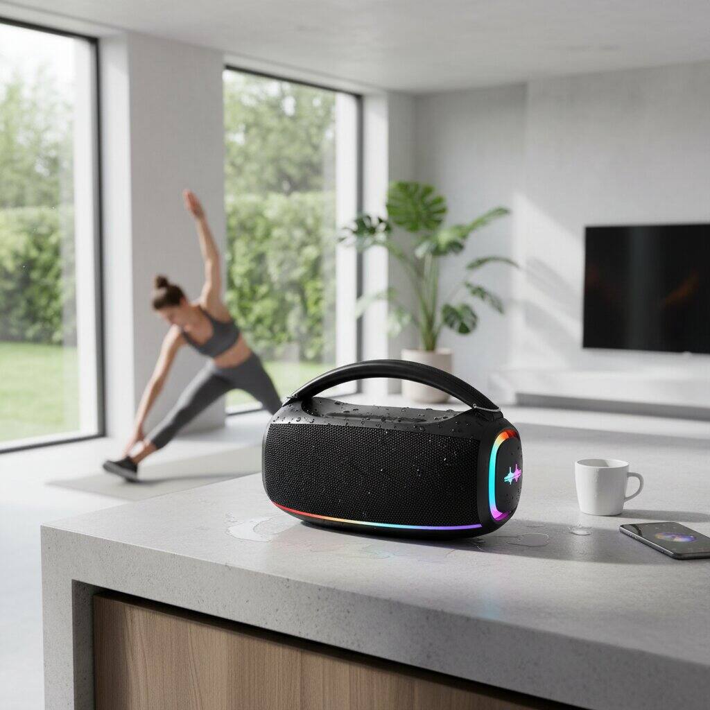 Alt View 1. Dazzed Corner - Portable Bluetooth Wireless,Portable Speaker with TWS - Black.