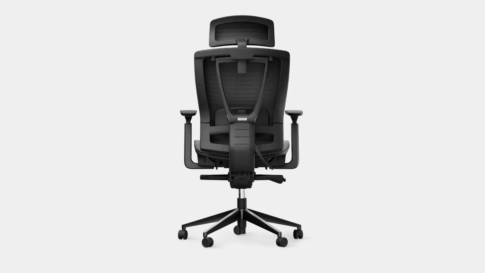 Angle. Autonomous - ErgoChair Pro Office Chair Lumbar Support Mesh - Black.