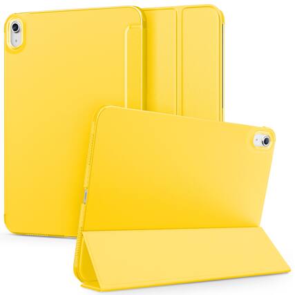 Front. DTTO - Case for iPad (A16) 11th Gen11- Inch 2025, for iPad 10th Gen 2022 ,Matte Frosted Shockproof Back ,Auto Sleep/Wake - Yellow.
