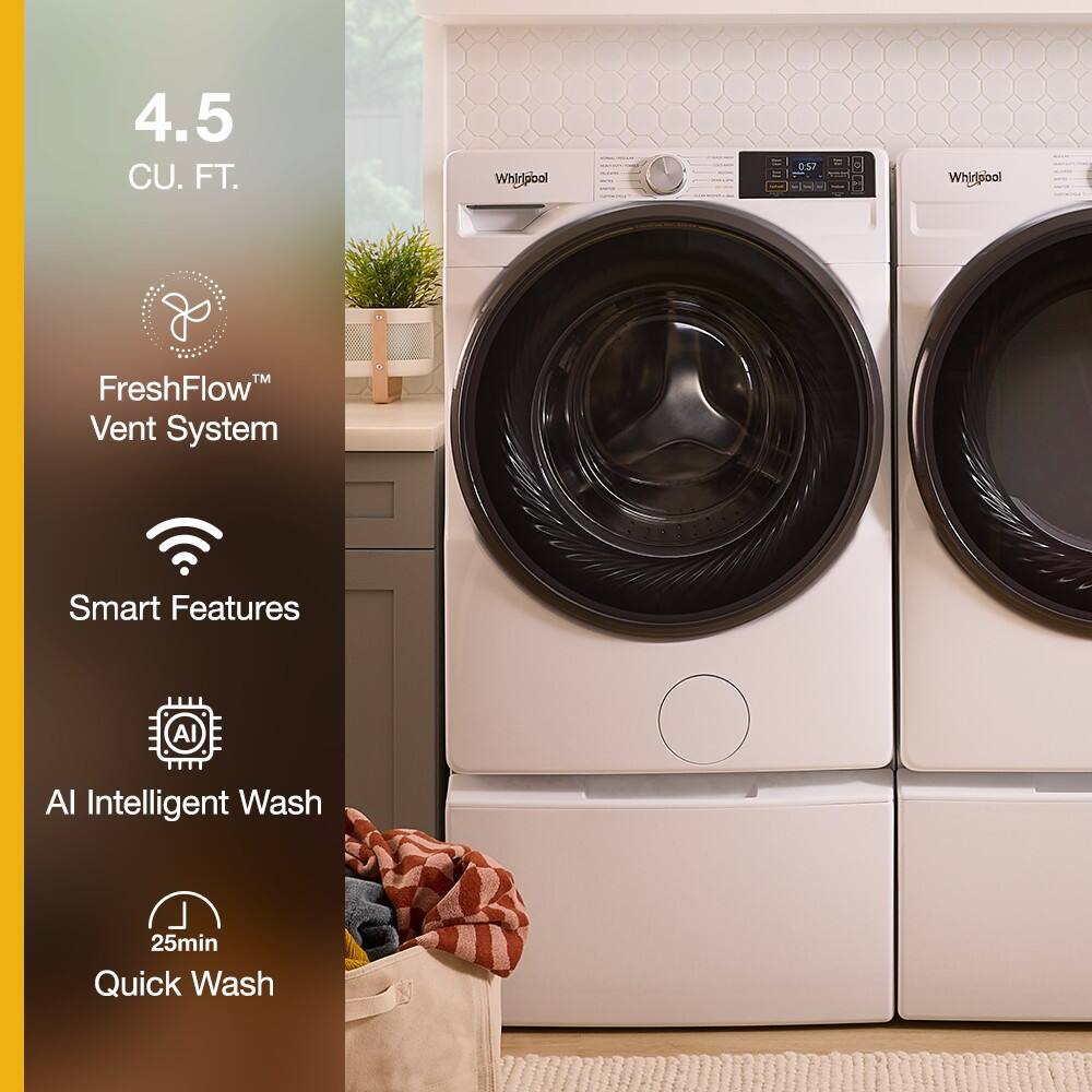 4.5 CU. FT.

- FreshFlow™ Vent System
- Smart Features
- AI Intelligent Wash
- 25min Quick Wash