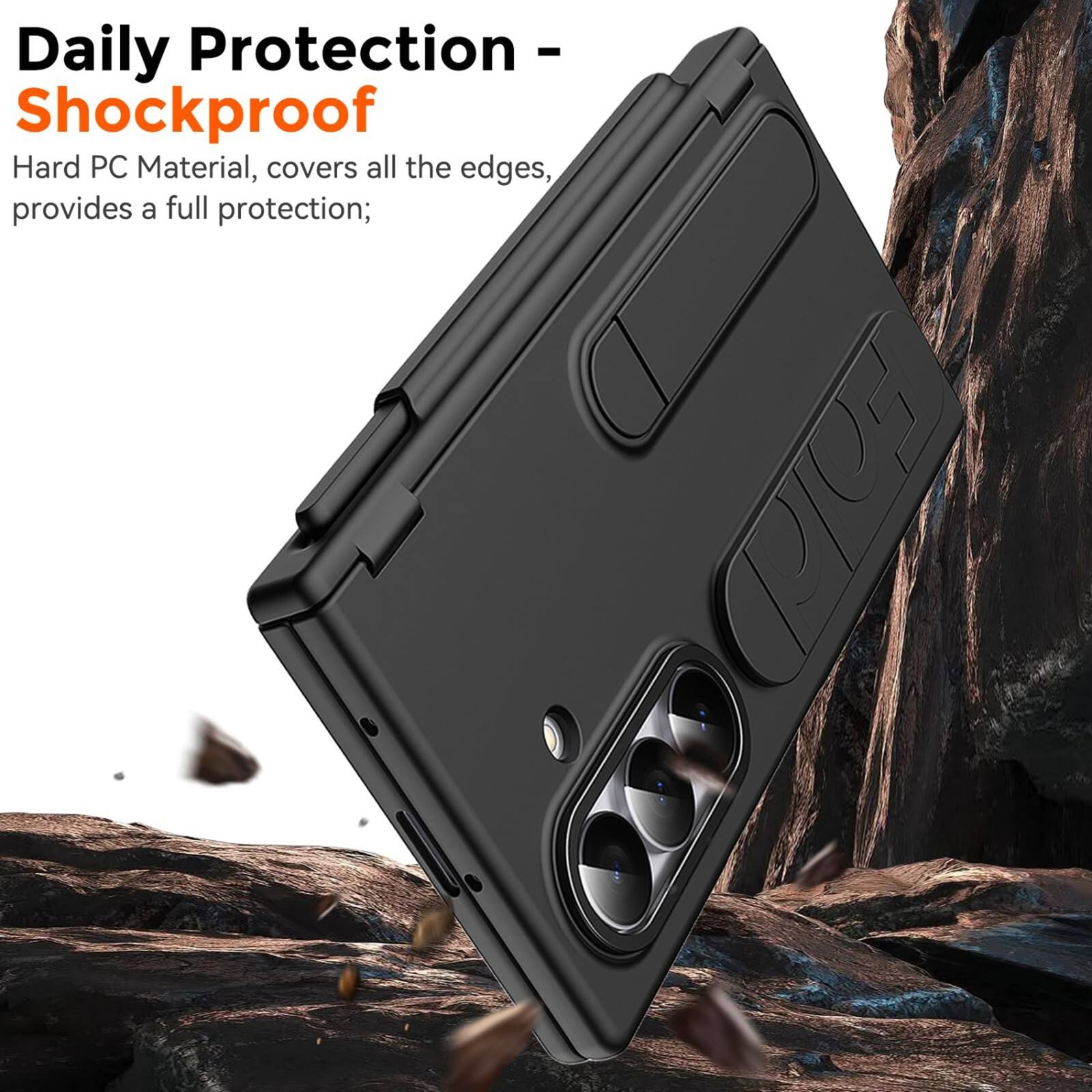 Daily Protection - Shockproof  
Hard PC Material, covers all the edges, provides a full protection;