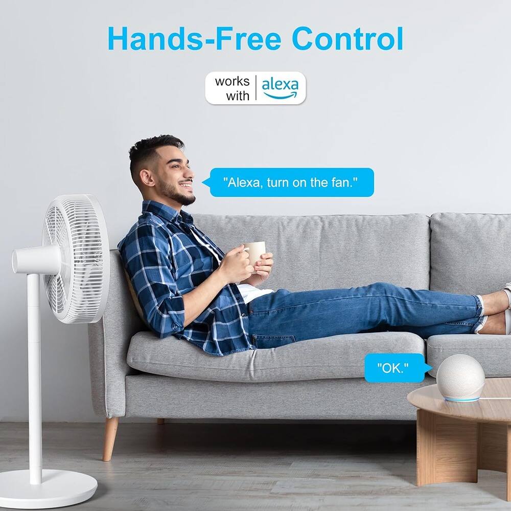 Hands-Free Control  
works with Alexa  

"Alexa, turn on the fan."  
"OK."