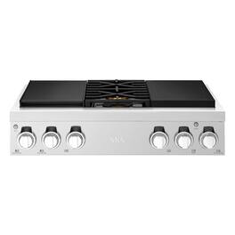 SKS - 36-In Gas Rangetop with 4 Burners and Griddle - Stainless Steel