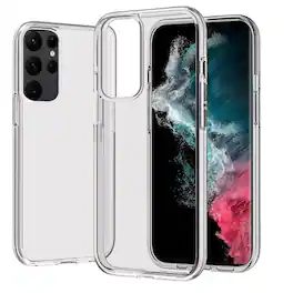 Kitcheniva - Thick Shockproof Translucent Protective Cover 3mm For Samsung S23 - Clear