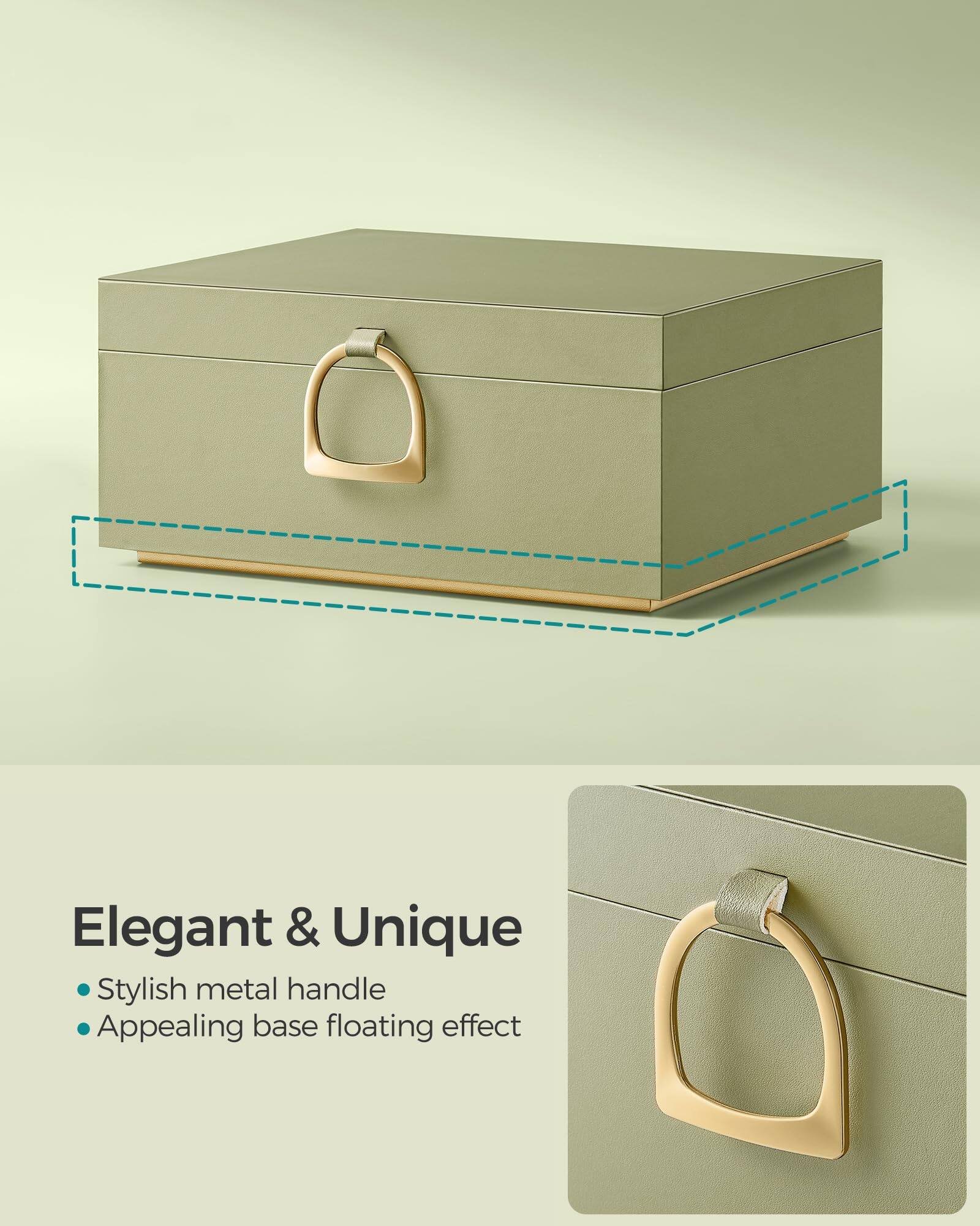 Elegant & Unique

- Stylish metal handle
- Appealing base floating effect