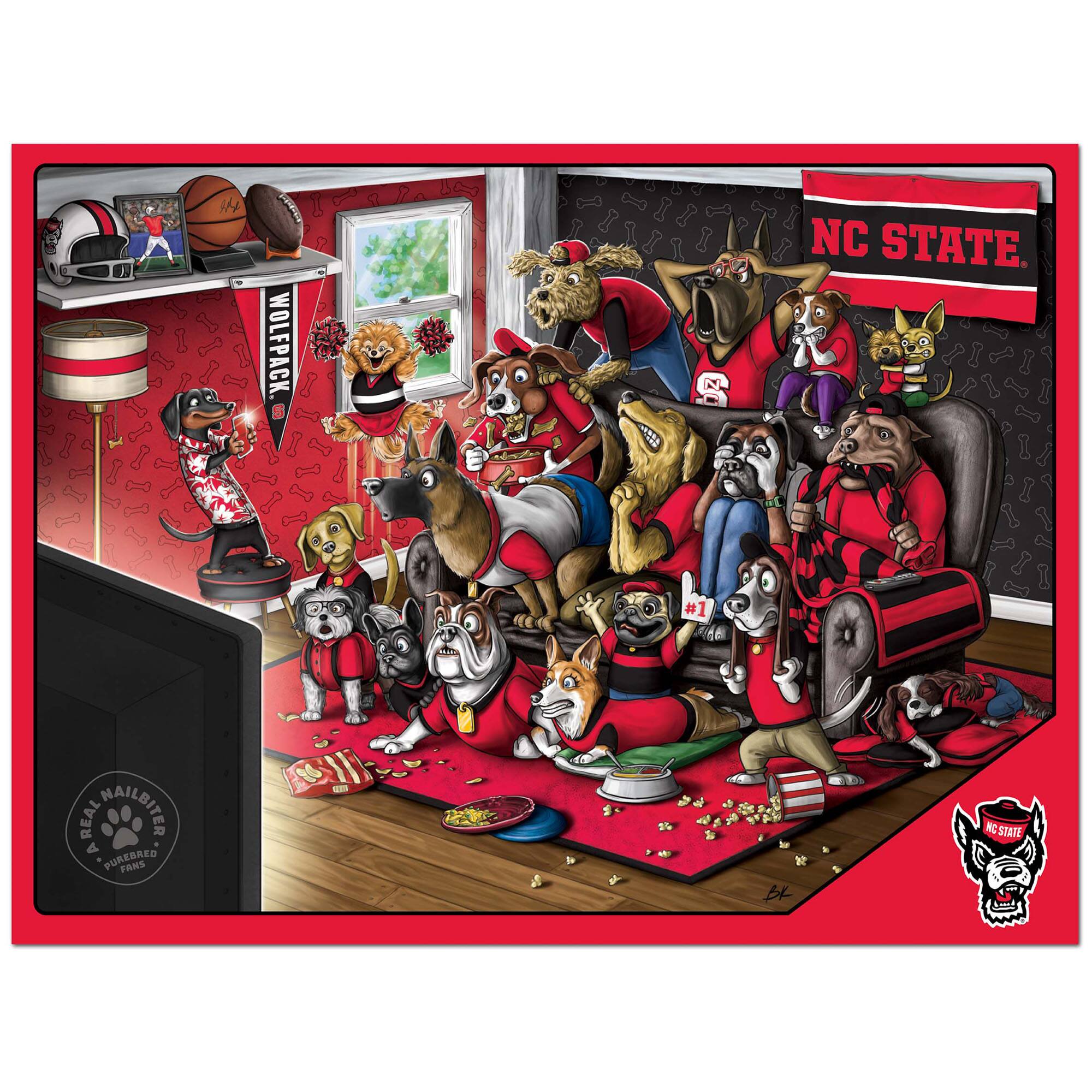 iH WOLFPACK. S N NC STATE. #1 SA REAL NAILBITER A PUREBRED PARS KC STATE