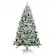 Front. Costway - 6FT Snow Flocked Artificial Christmas Tree Hinged w/928 Tips and Foldable Base - Green/White.