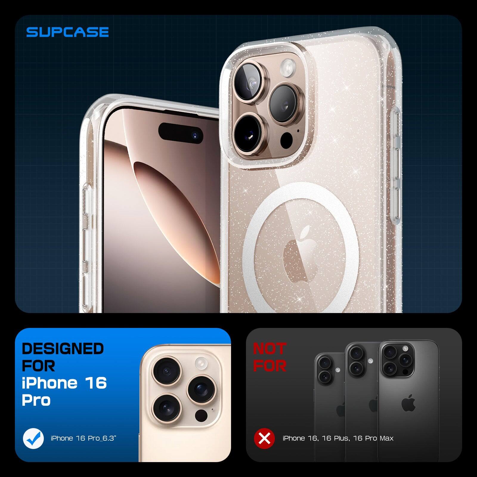 SUPCASE DESIGNED FOR iPhone 16 Pro NOT FOR iPhone 16, 16 Plus, 16 Pro Max.