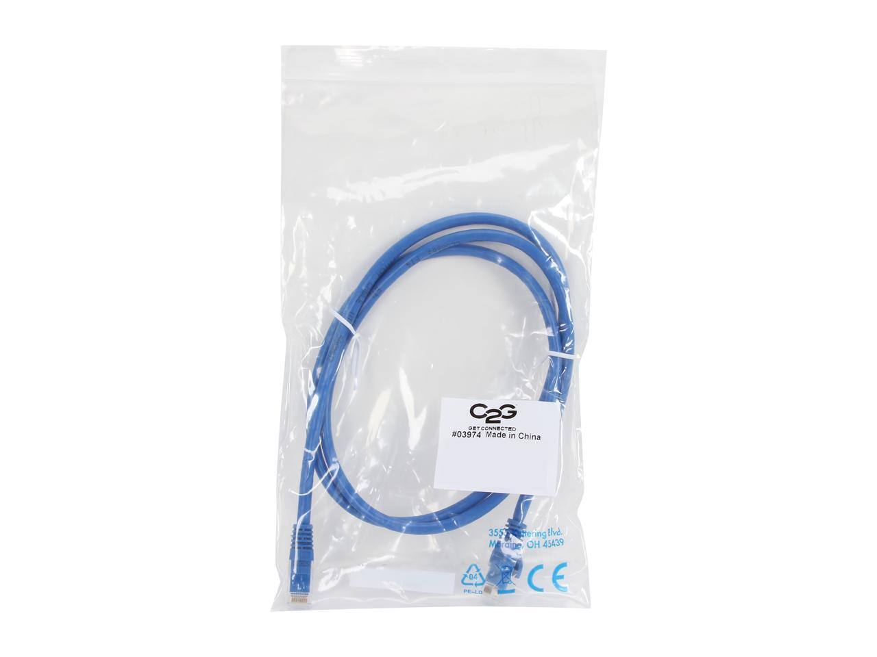 C2G DETCONNECTED #03974 Made in China  
355 Etering Blvd.  
Mentor, OH 45439  
04 CE PE-LO