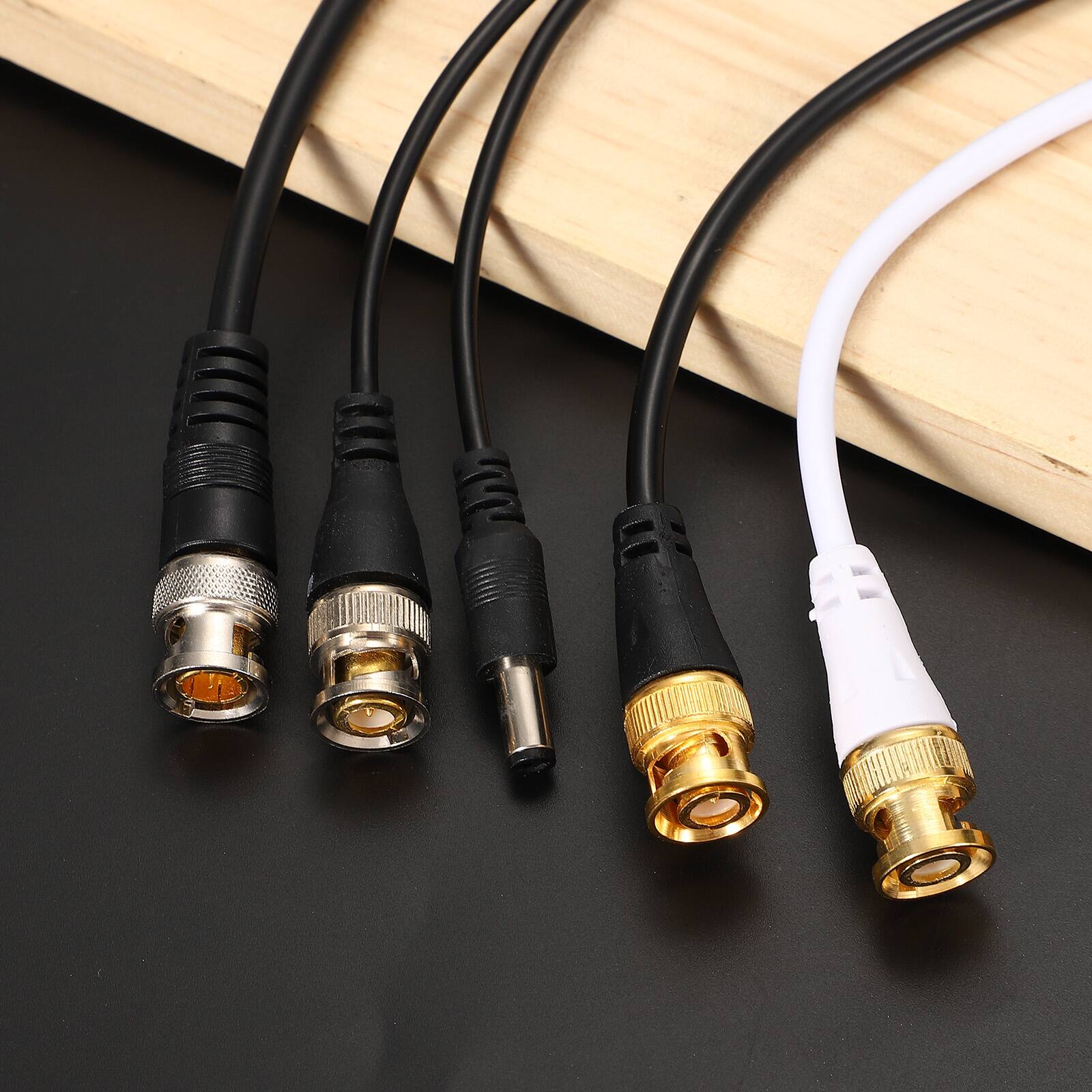 Alt View 4. Unique Bargains - 3pcs BNC Male to BNC Male Coaxial Cable 5M RG59 75-3 for DVR CCTV Camera Monitor - Black.