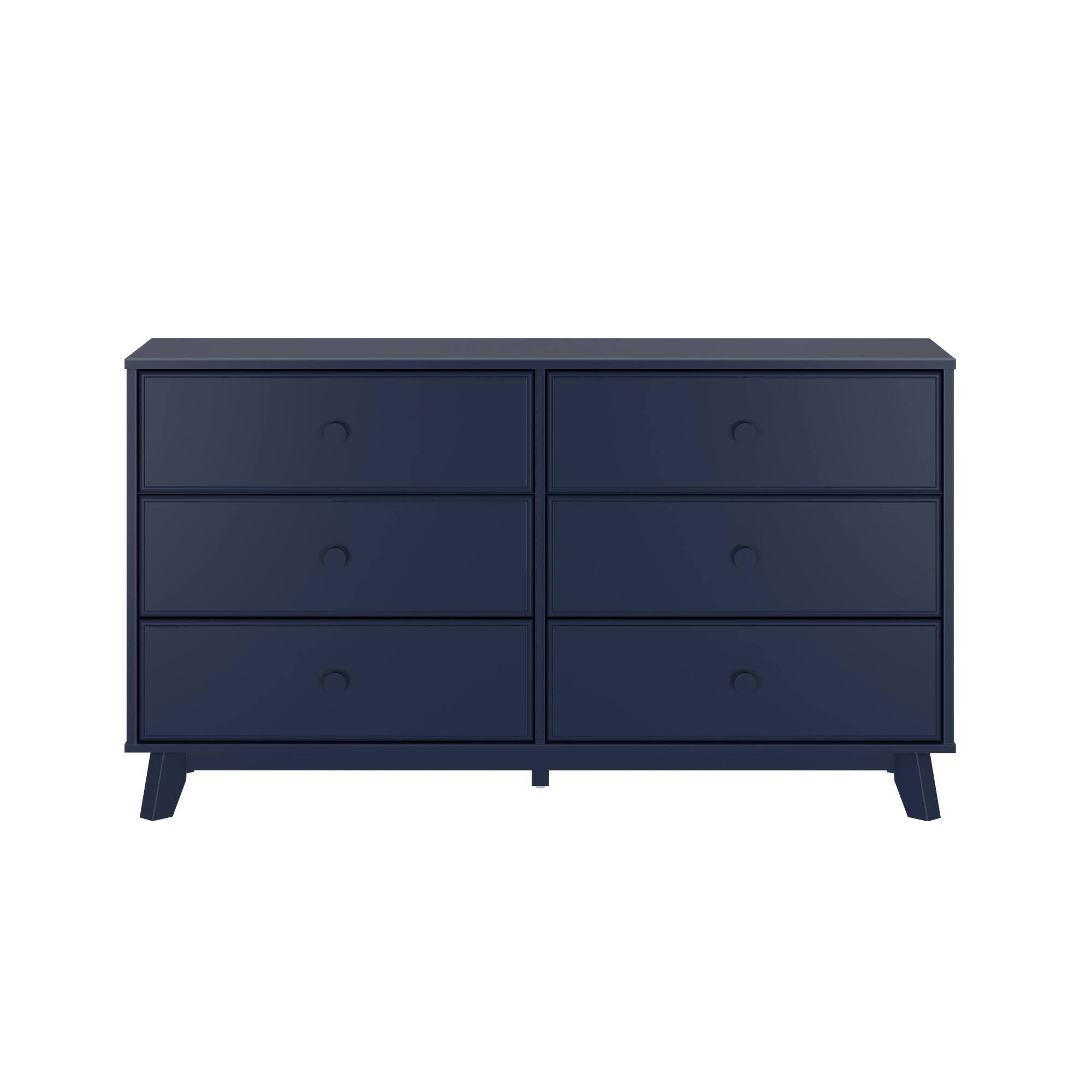 Alt View 3. Plank+Beam - Plank+Beam Classic 6-Drawer Dresser, Blue - Blue.