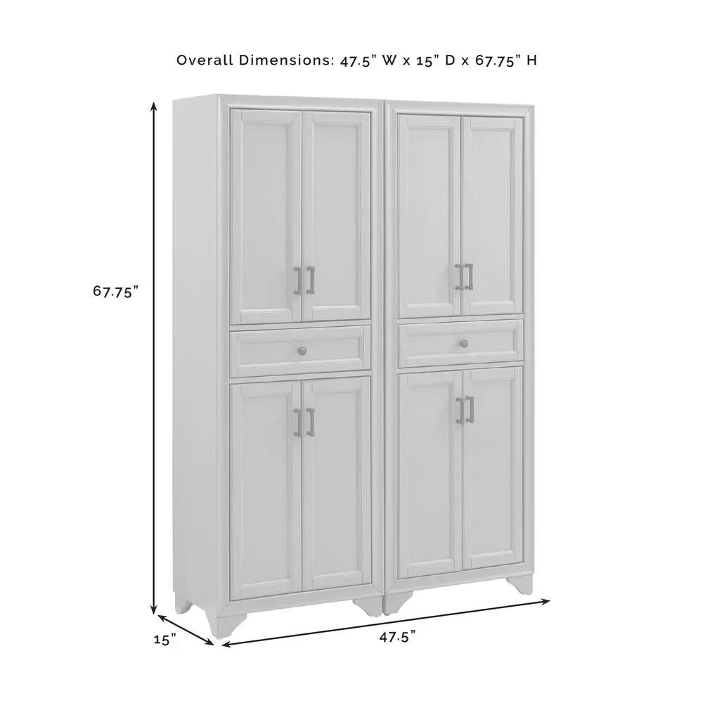 Overall Dimensions: 47.5" W x 15" D x 67.75" H
