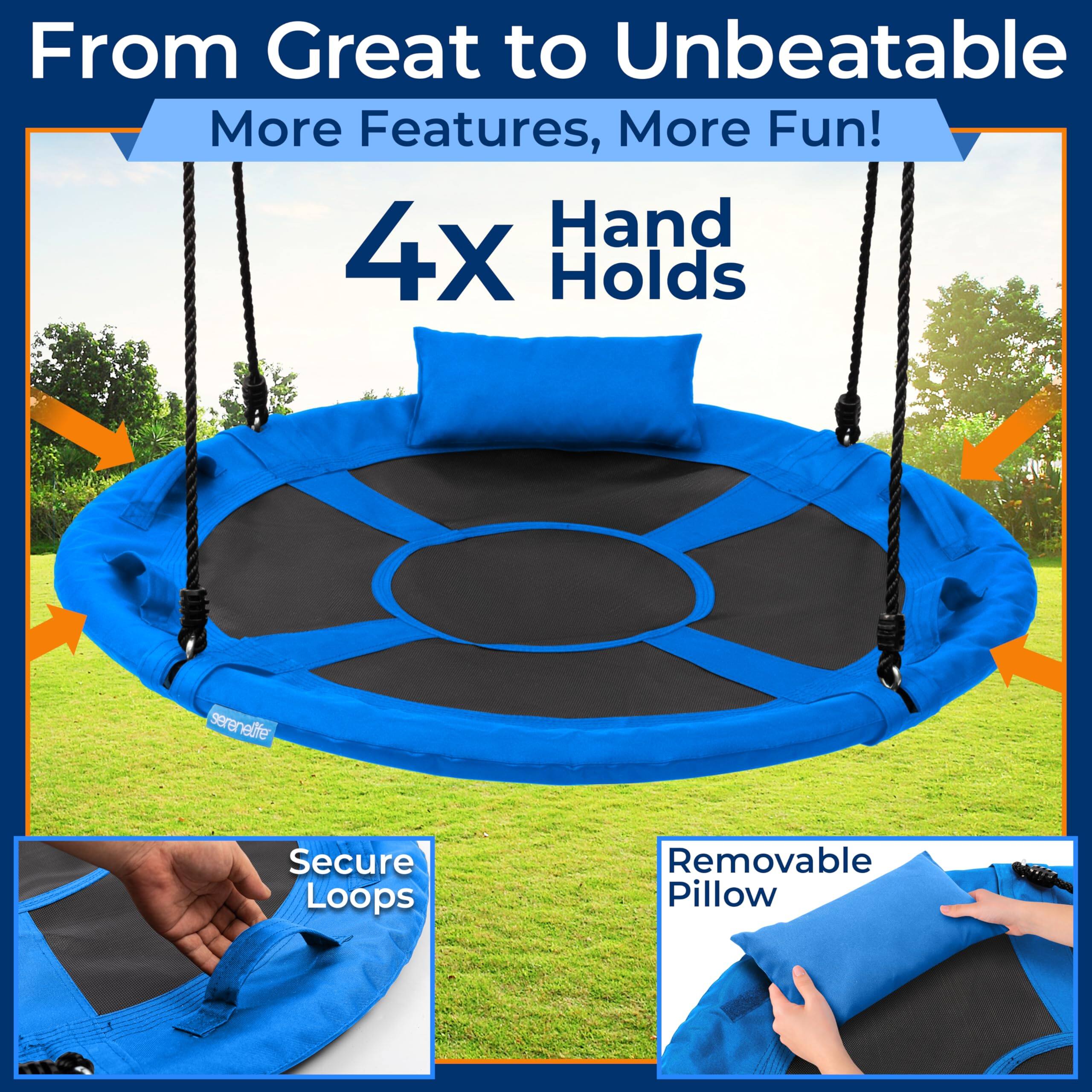 From Great to Unbeatable  
More Features, More Fun!  

4X Hand Holds  

Secure Loops  

Removable Pillow