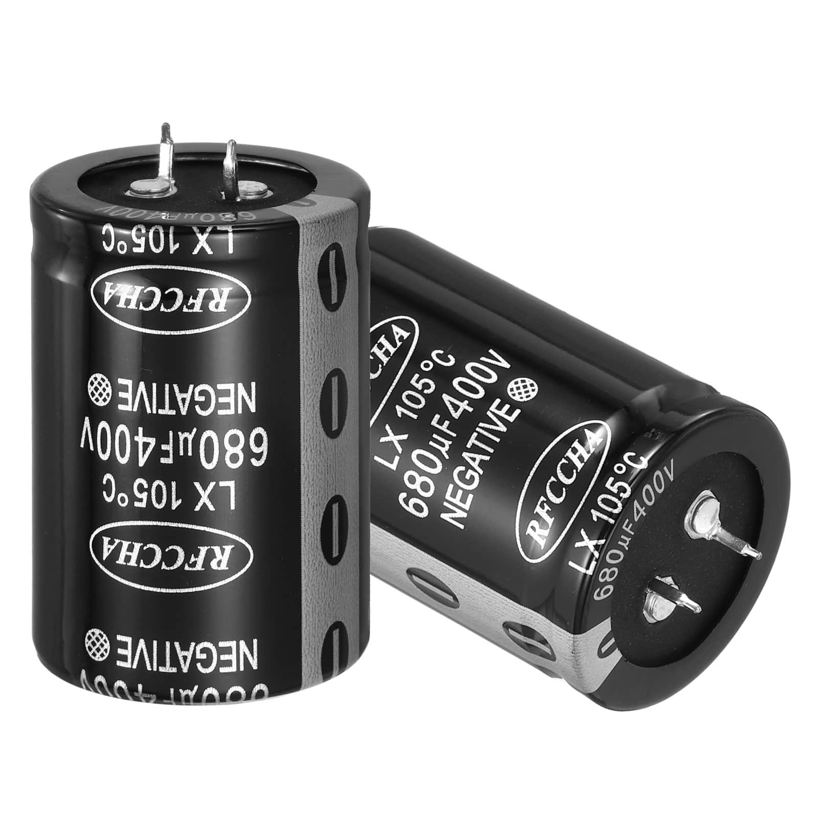 Unique Bargains - 400V 680uF Snap-in Electrolytic Capacitor, 2 Pcs 2 Pin, 51.5x35mm, for Audio/Filter/Appliances - Black price history on PriceWatchPro