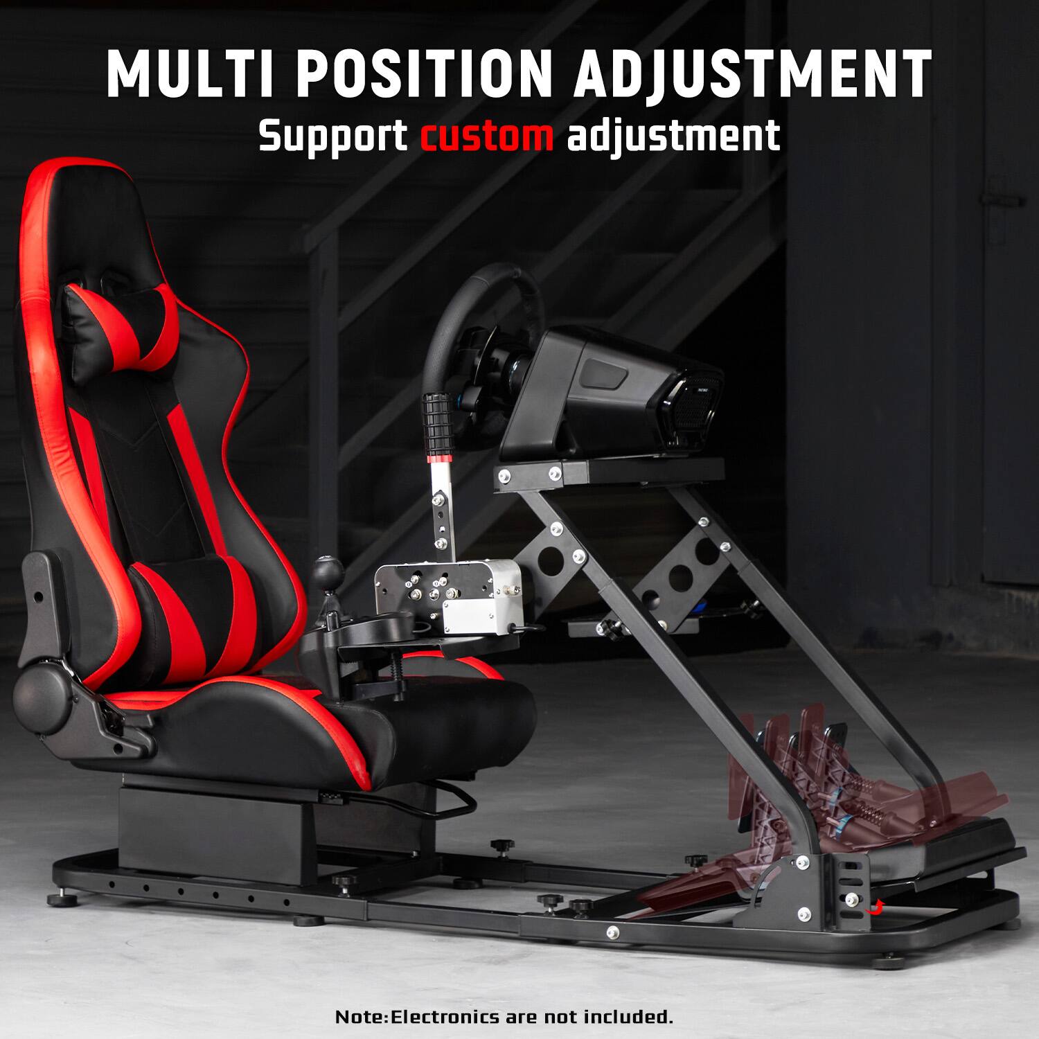 MULTI POSITION ADJUSTMENT  
Support custom adjustment  

Note: Electronics are not included.