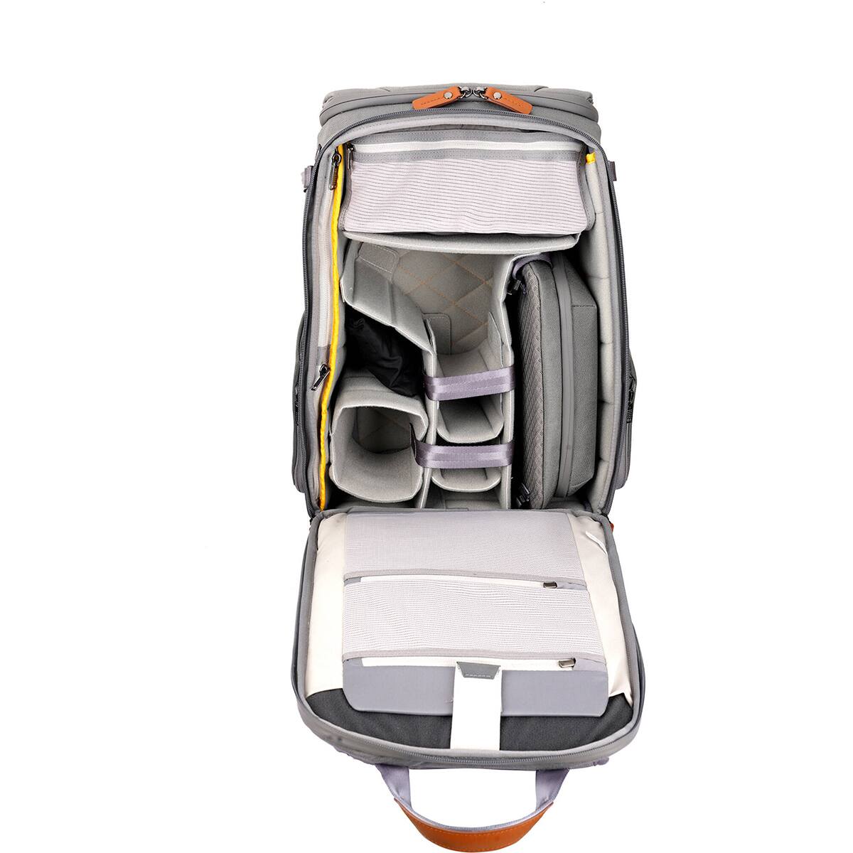 Alt View 3. Vanguard - Vanguard VEO City B46 21L Camera Backpack with Pouch - Gray.