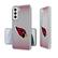 Front. Keyscaper - Arizona Cardinals Linen Logo Galaxy Clear Case - S24 - Multicolor.