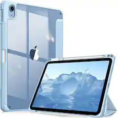 Front. Kitcheniva - Protective Clear Case For iPad (A16) 11th 11” 2025/iPad 10th 2022 Shockproof Cover 10.9” Sky Blue - Sky Blue.