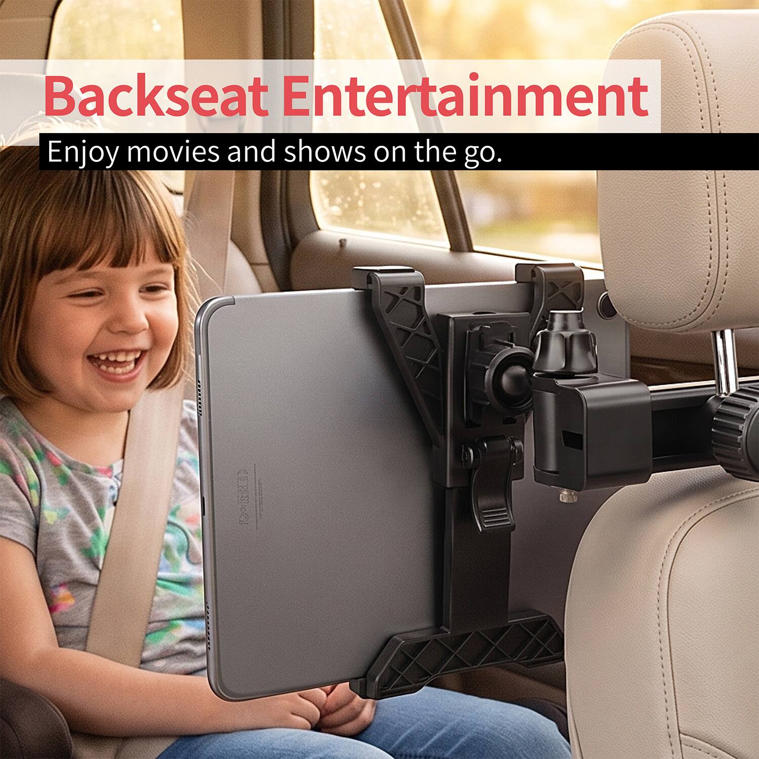 Backseat Entertainment  
Enjoy movies and shows on the go.