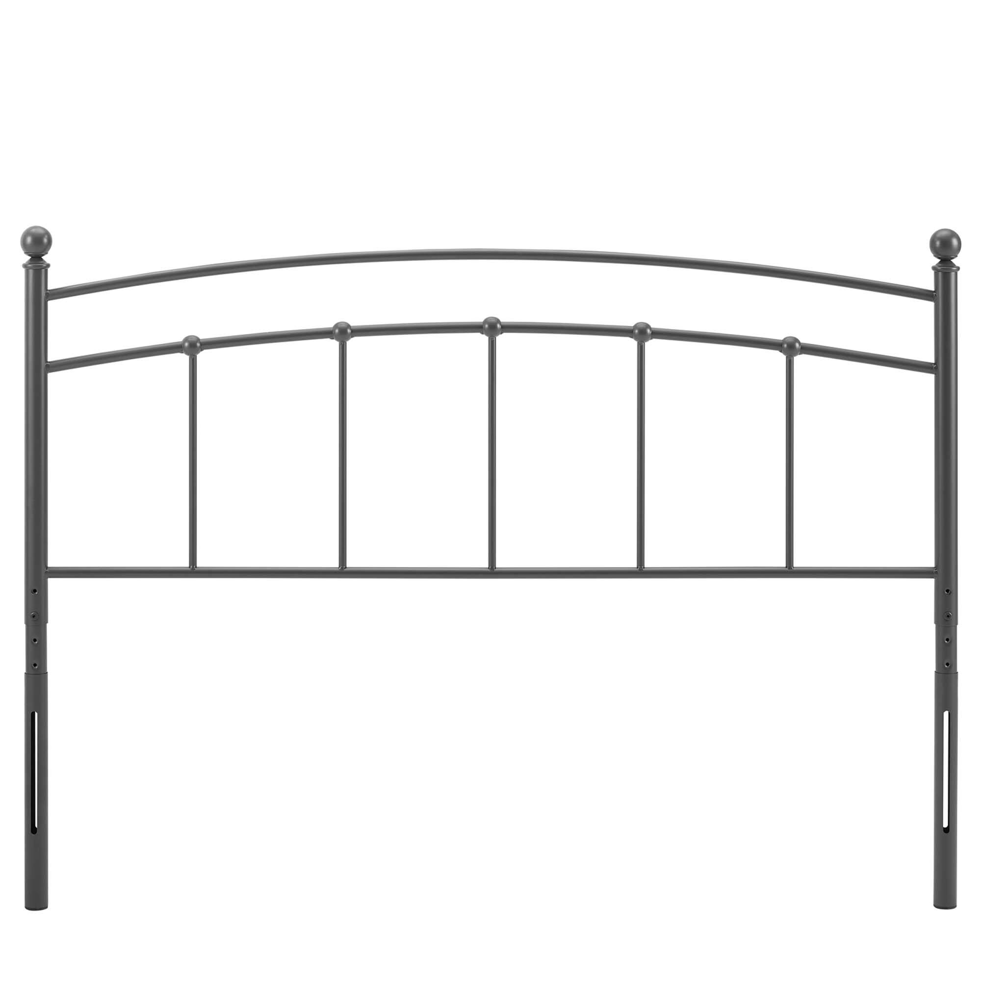 Angle. Modway - Abigail Metal King Headboard by Modway - Gray.