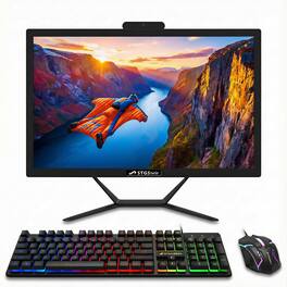 STGSivir - All in One Desktop PC, 21.5'' FHD Display, Intel Core i5 up to 3.6GHz, 16G RAM, 512G SSD, WiFi 5&BT, Win11H - Black